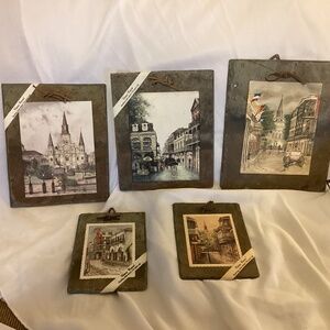 Vieux Carre' New Orleans Roofing Slate Tile 175 Years old collection wall art